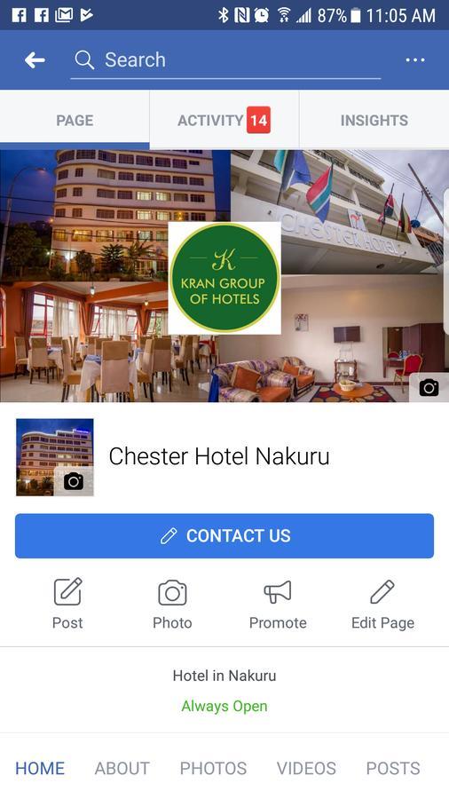 Chester Hotel Nakuru Eksteriør bilde